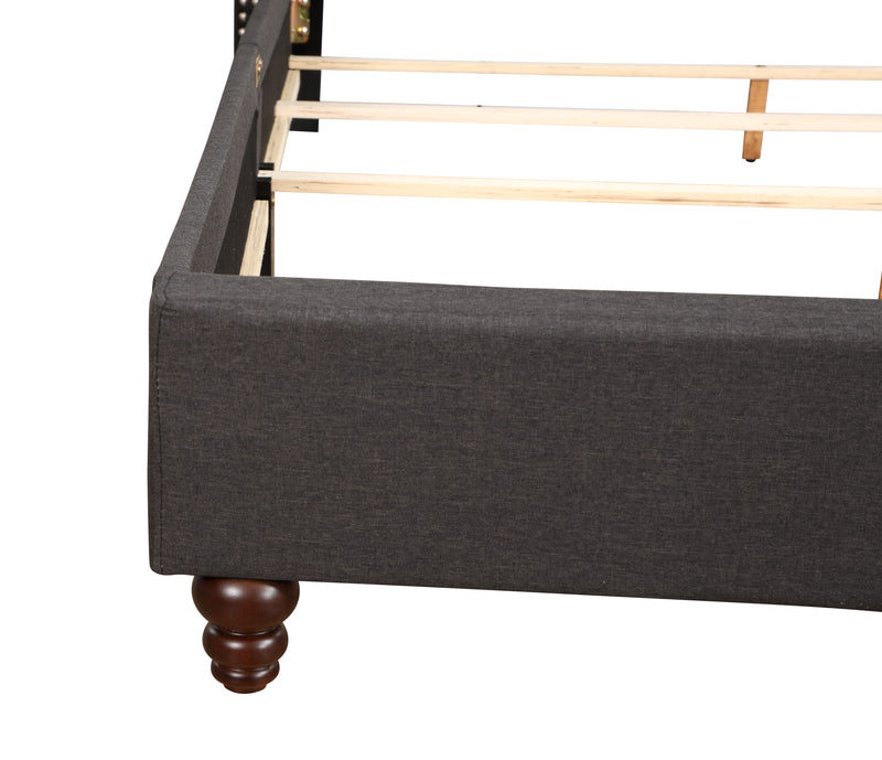 Nailhead Bed Transitional Vibrant - Urban Living Furniture (Los Angeles, CA)