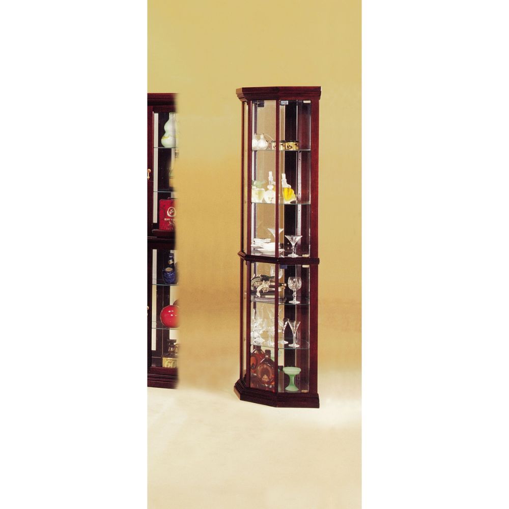Huxley - Curio Cabinet (Corner) - Dark Brown - 16" - Urban Living Furniture (Los Angeles, CA)