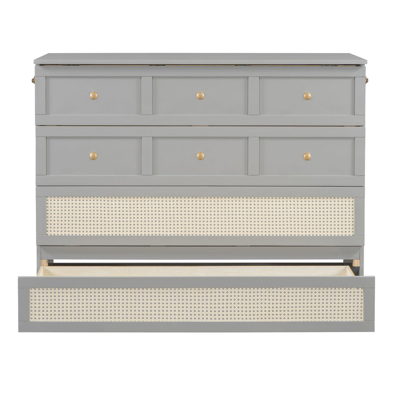 Murphy Bed With Large Drawers, Space Saving Design