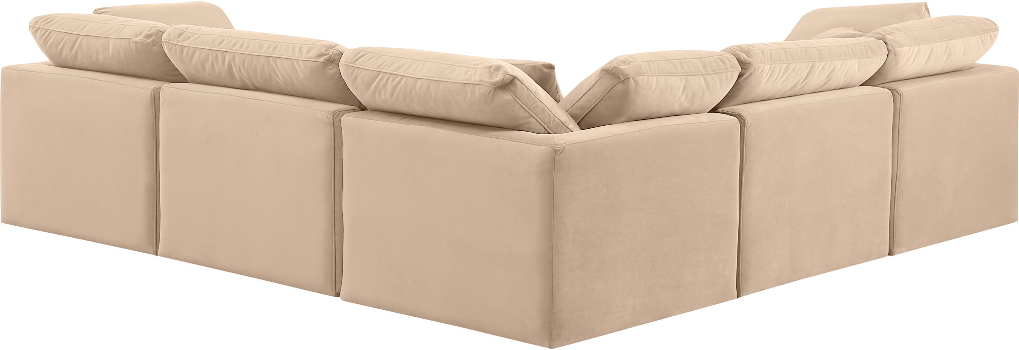 Indulge - Velvet 5 Piece Modular Corner Sectional - Urban Living Furniture (Los Angeles, CA)