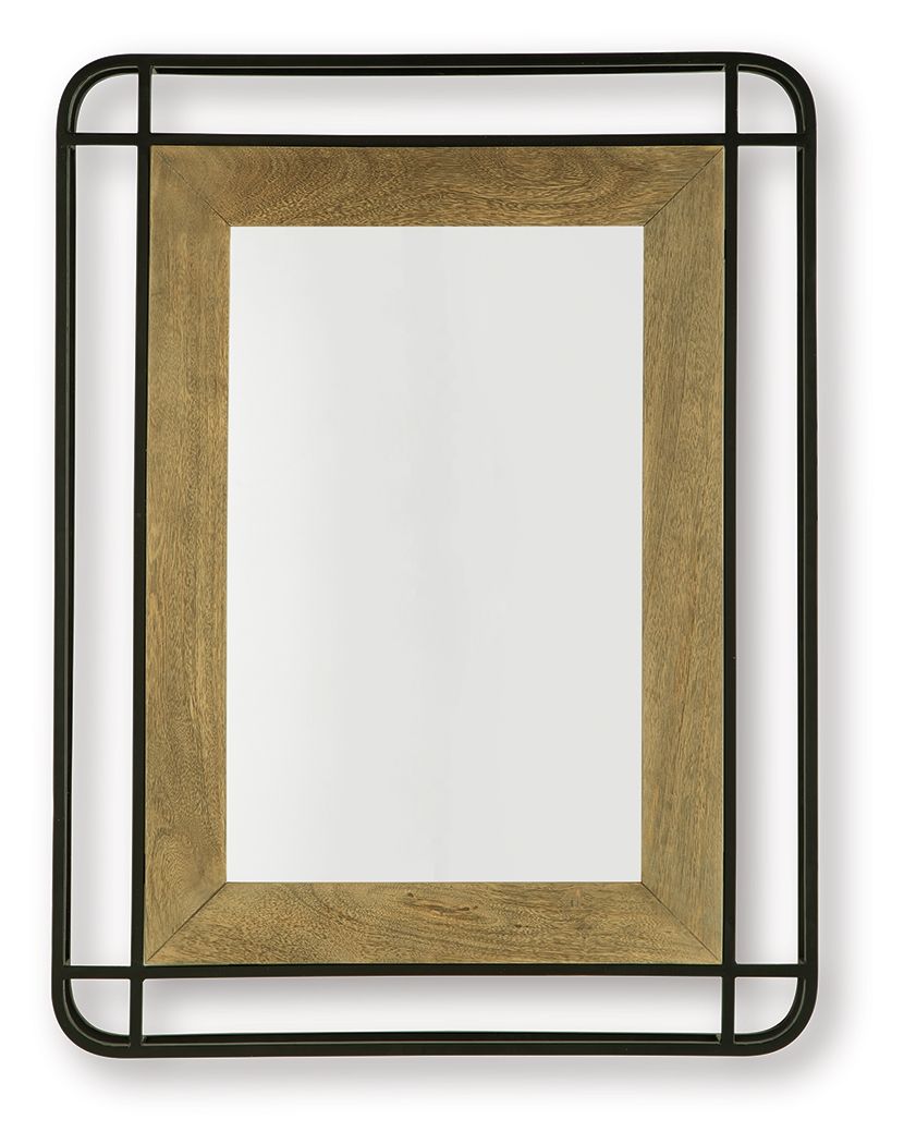 Beelman - Black / Brown - Accent Mirror - Urban Living Furniture (Los Angeles, CA)