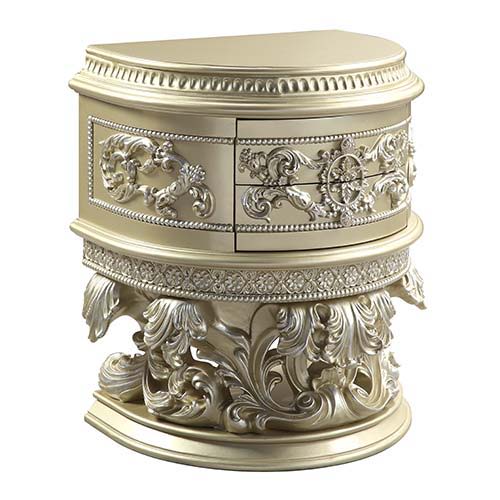 Vatican - Nightstand - Champagne Silver Finish - Urban Living Furniture (Los Angeles, CA)