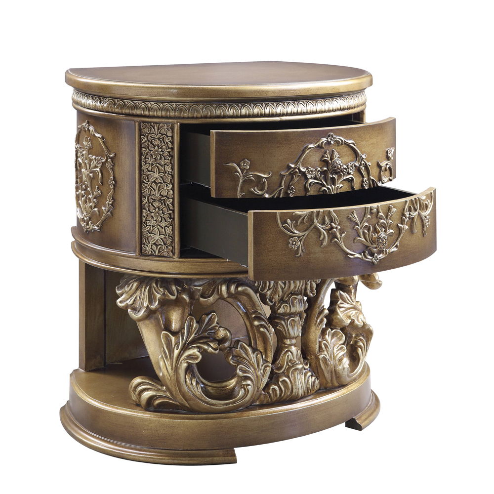 Constantine - Nightstand - Brown & Gold - Urban Living Furniture (Los Angeles, CA)