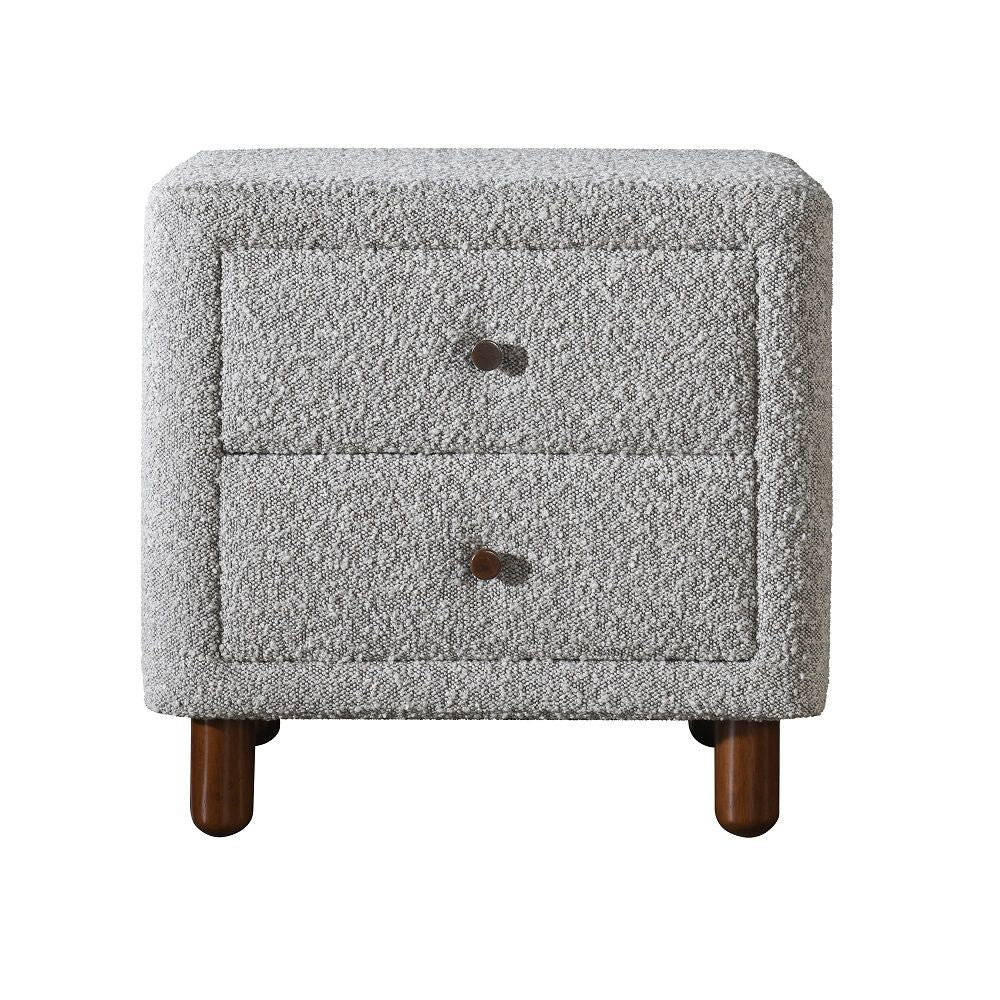 Cleo - Nightstand - Gray Boucle - Urban Living Furniture (Los Angeles, CA)