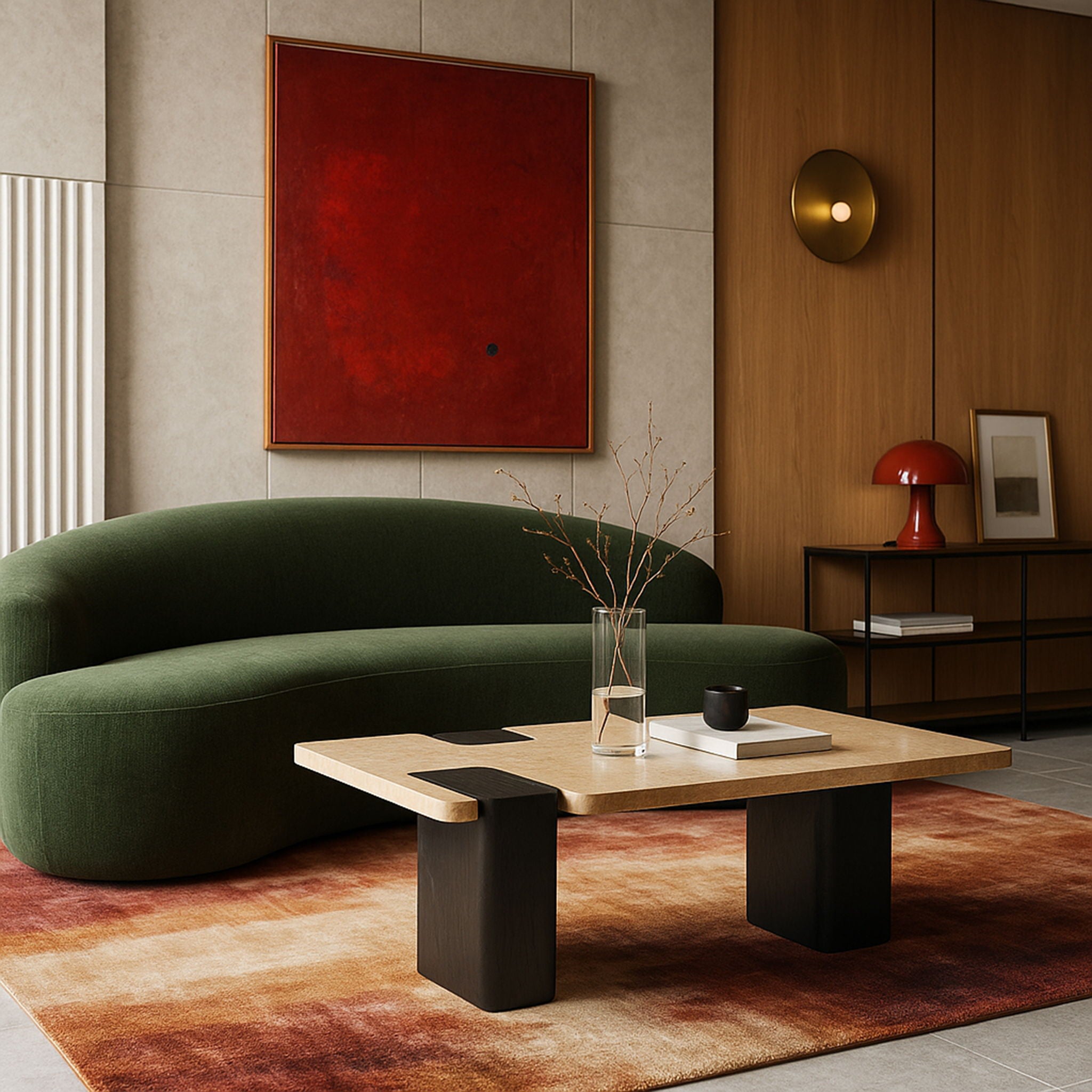 Ravenna - Genuine Travertine Top And Oak Wood Base Table - Urban Living Furniture (Los Angeles, CA)