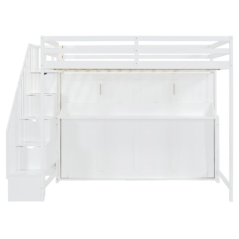 Murphy Bed With Smart Hydraulic System And Desk Design
