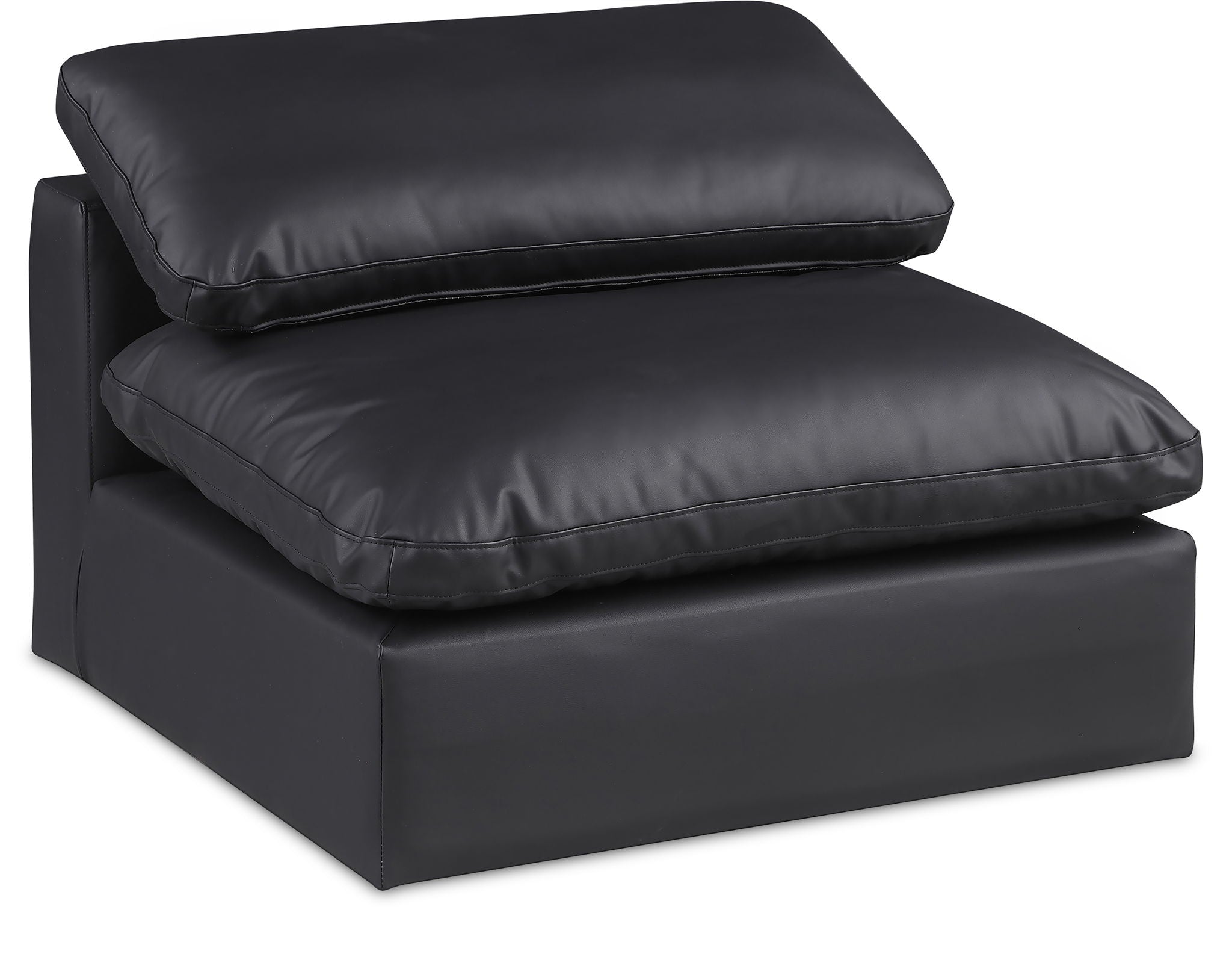 Comfy - Faux Leather Armless Chair - Urban Living Furniture (Los Angeles, CA)