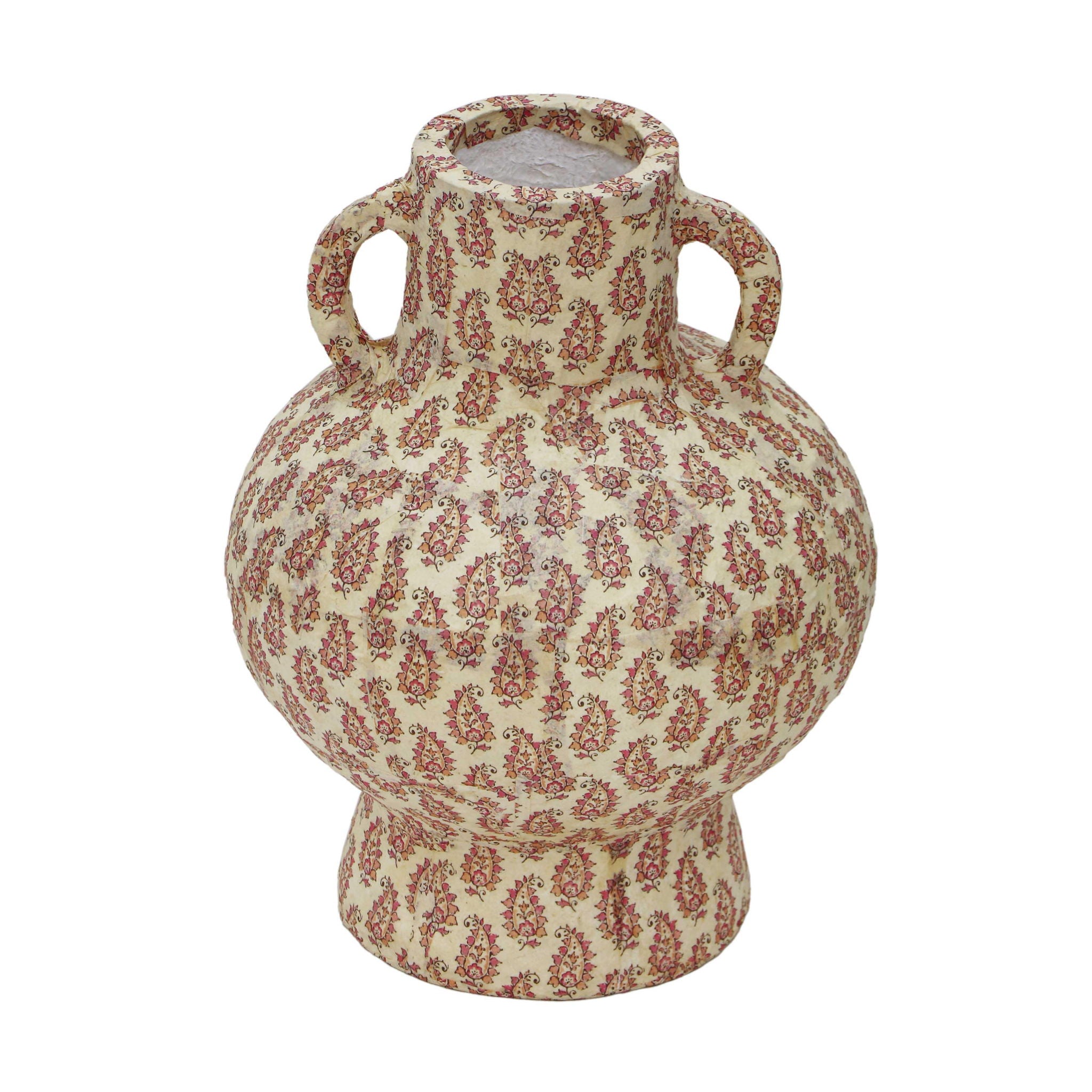 Cotton Mache - Paisley Vase - Peach - Urban Living Furniture (Los Angeles, CA)