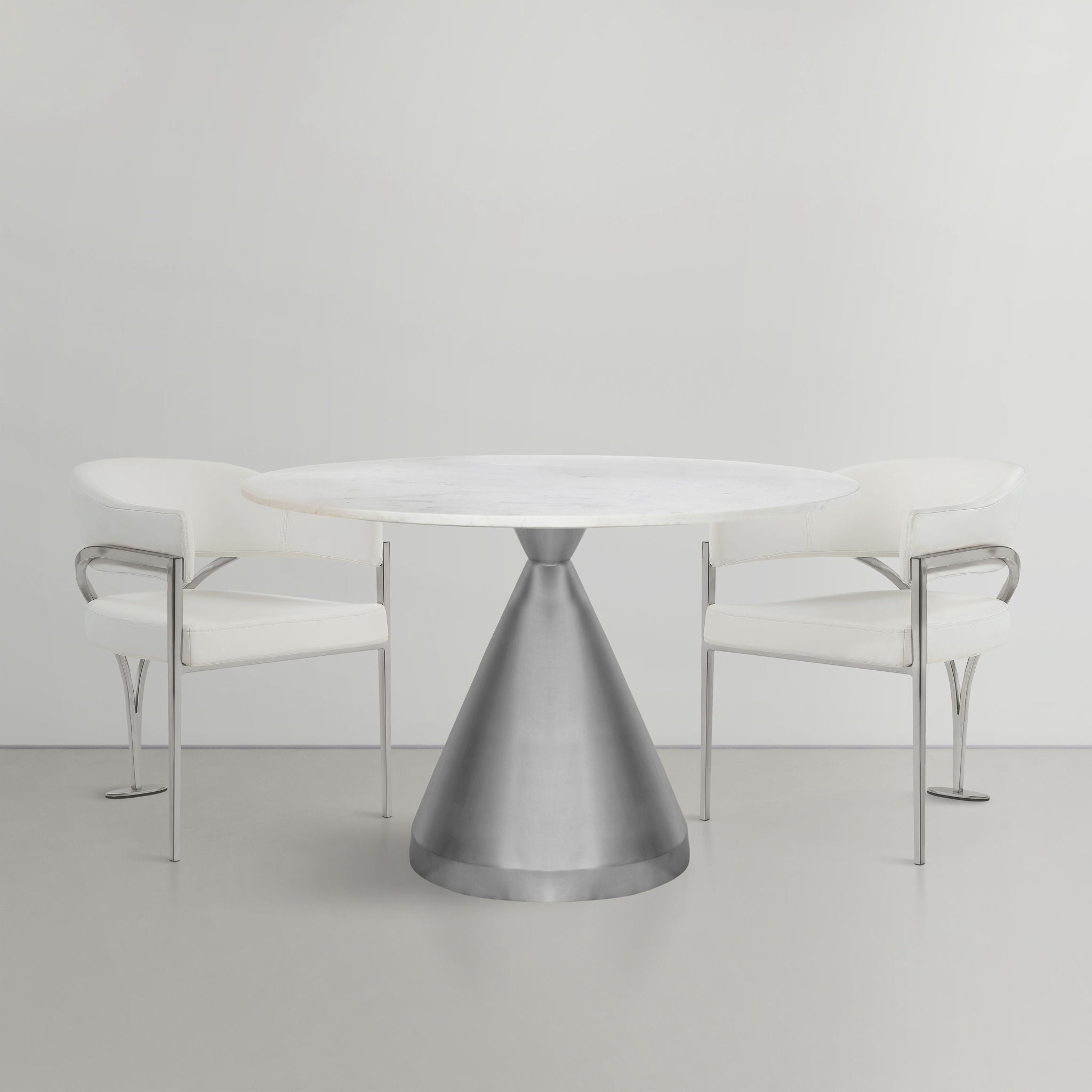 Emery - Marble/Stone Dining Table - White - Urban Living Furniture (Los Angeles, CA)