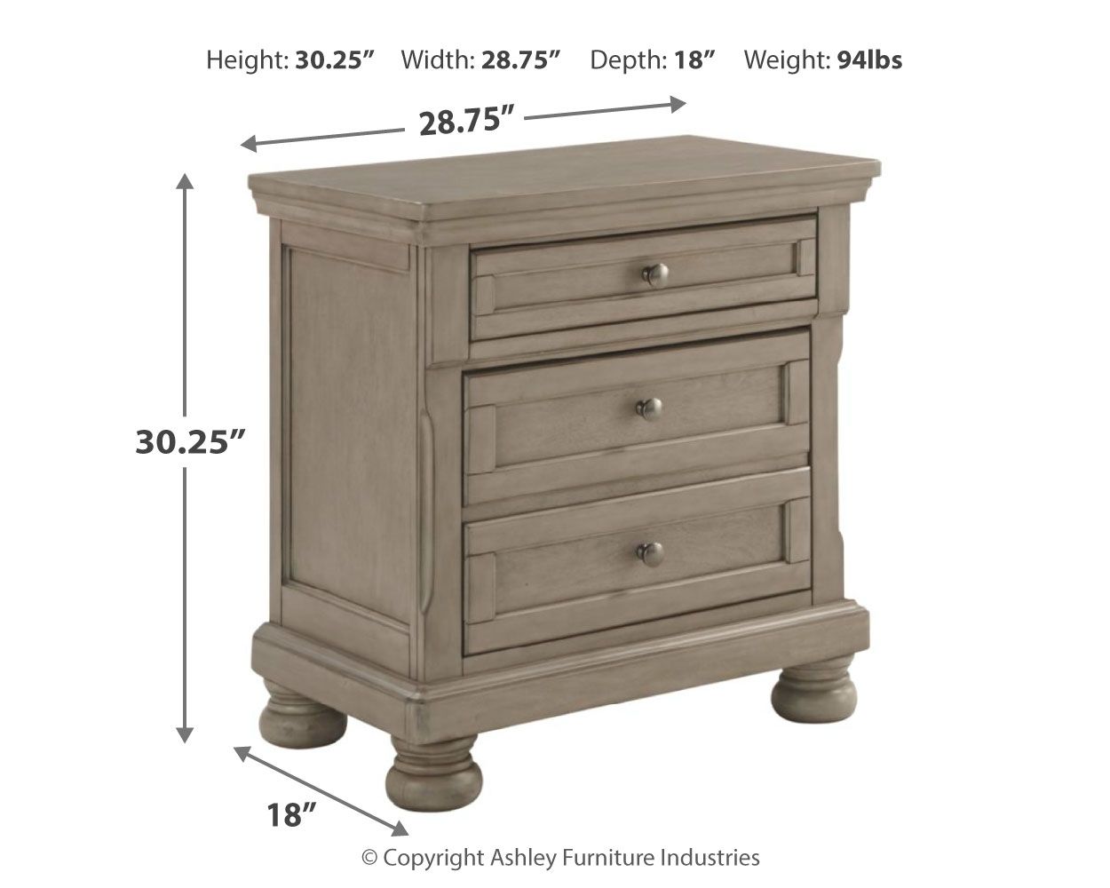 Lettner - Night Stand - Urban Living Furniture (Los Angeles, CA)