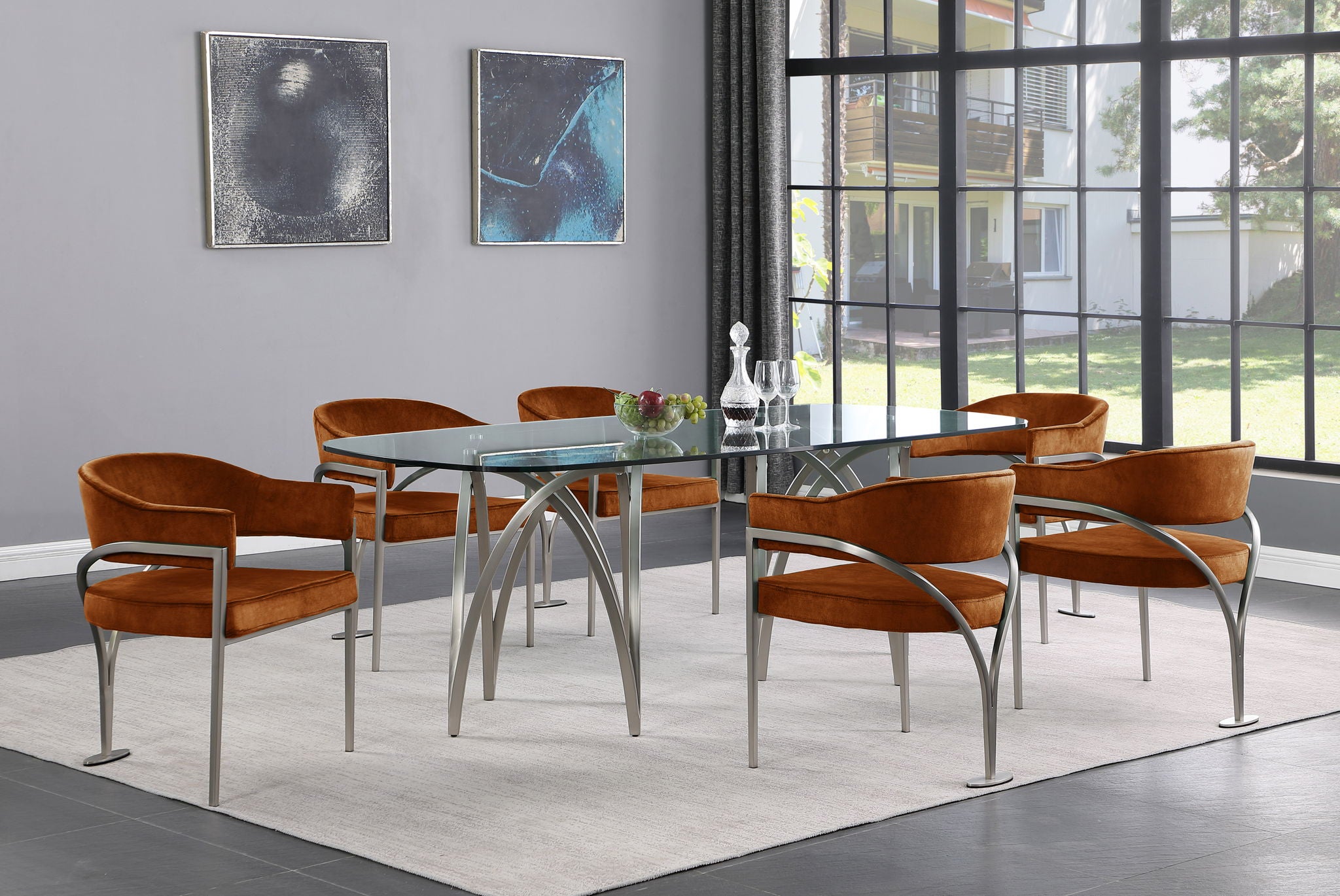 Madelyn - Dining Chair (Set of 2) - Brushed Chrome - Urban Living Furniture (Los Angeles, CA)