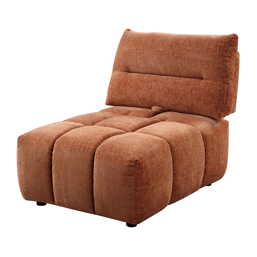 Loanna - Modular - Armless Chair - Coral Red Chenille - Urban Living Furniture (Los Angeles, CA)