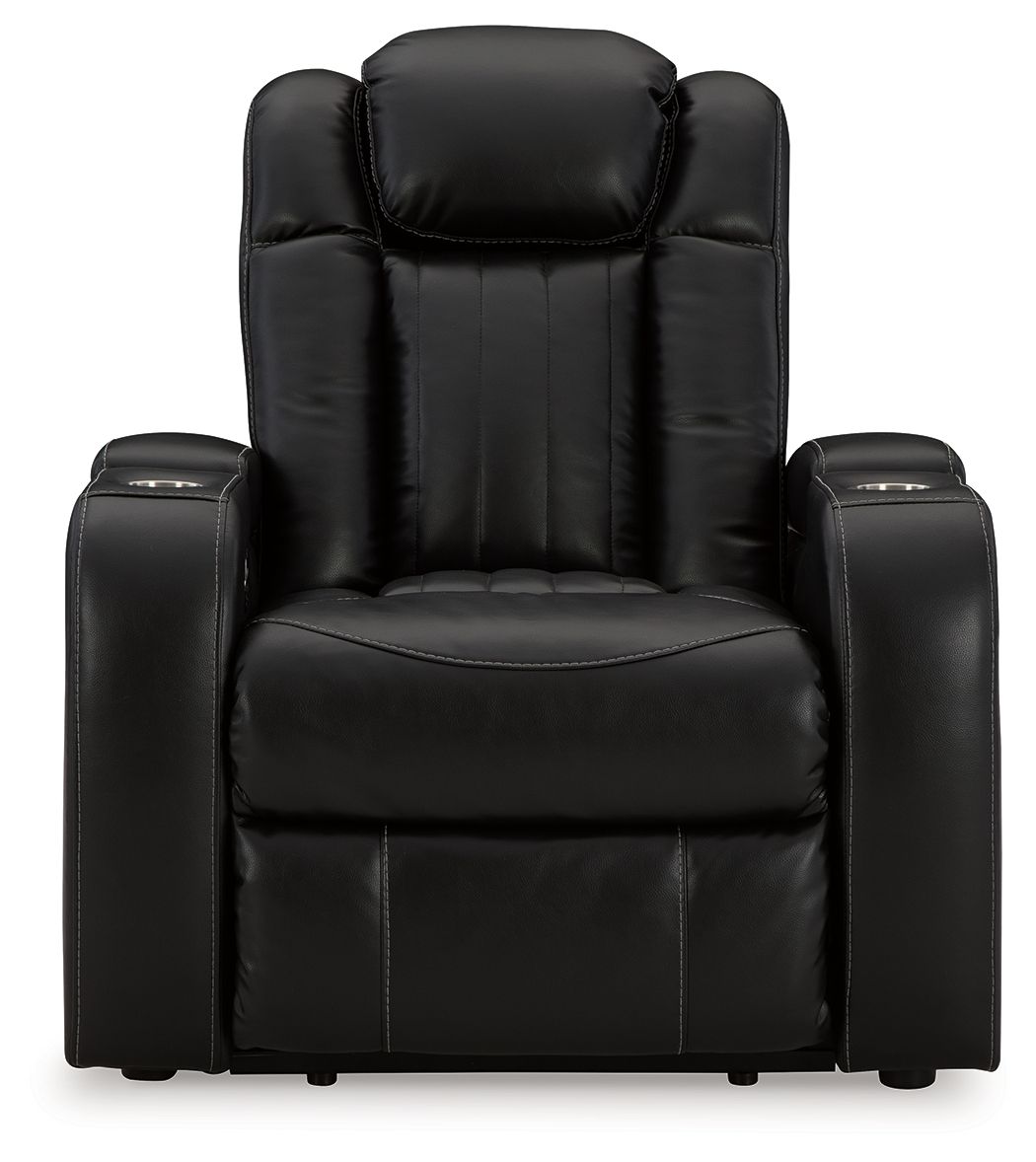 Caveman Den - Midnight - Power Recliner/ Adj Headrest - Urban Living Furniture (Los Angeles, CA)