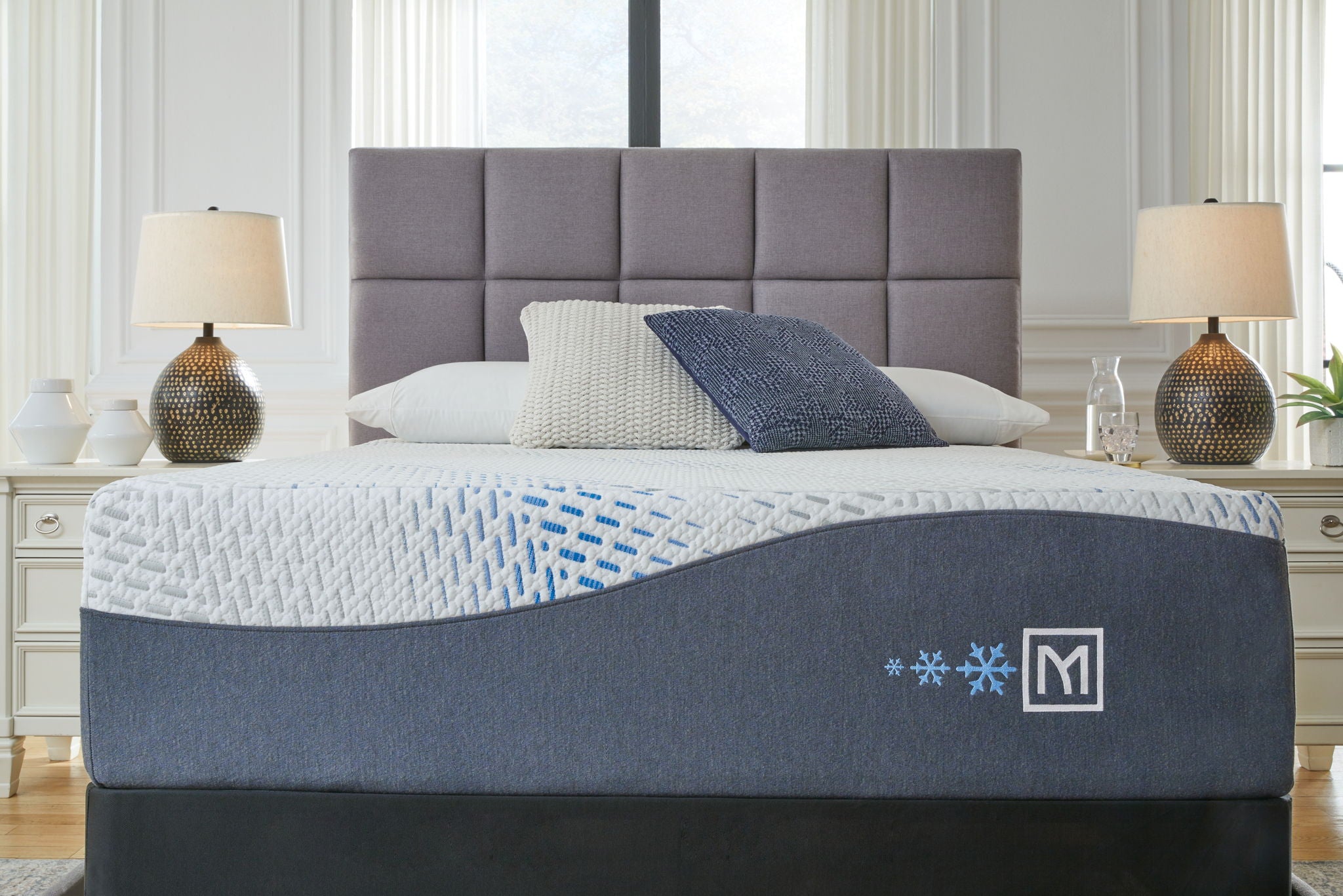 Millennium - Cushion Firm Gel Hybrid Mattress, Foundation - Urban Living Furniture (Los Angeles, CA)