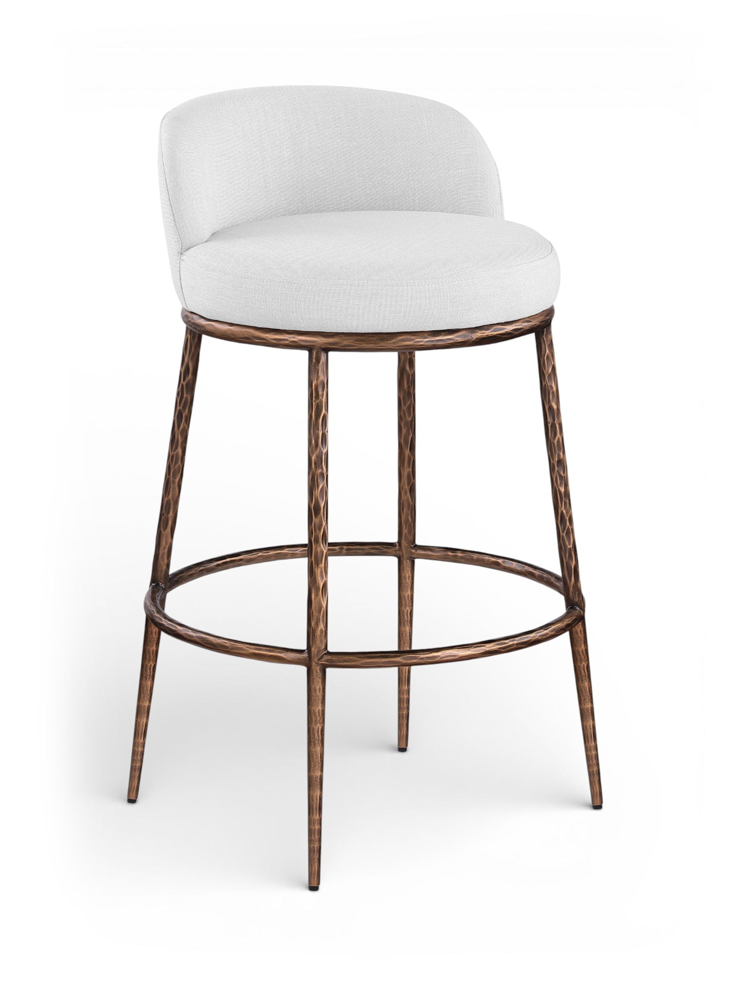Ferro - Performance Fabric Upholstered Bar Stool - Antique Bronze - Urban Living Furniture (Los Angeles, CA)