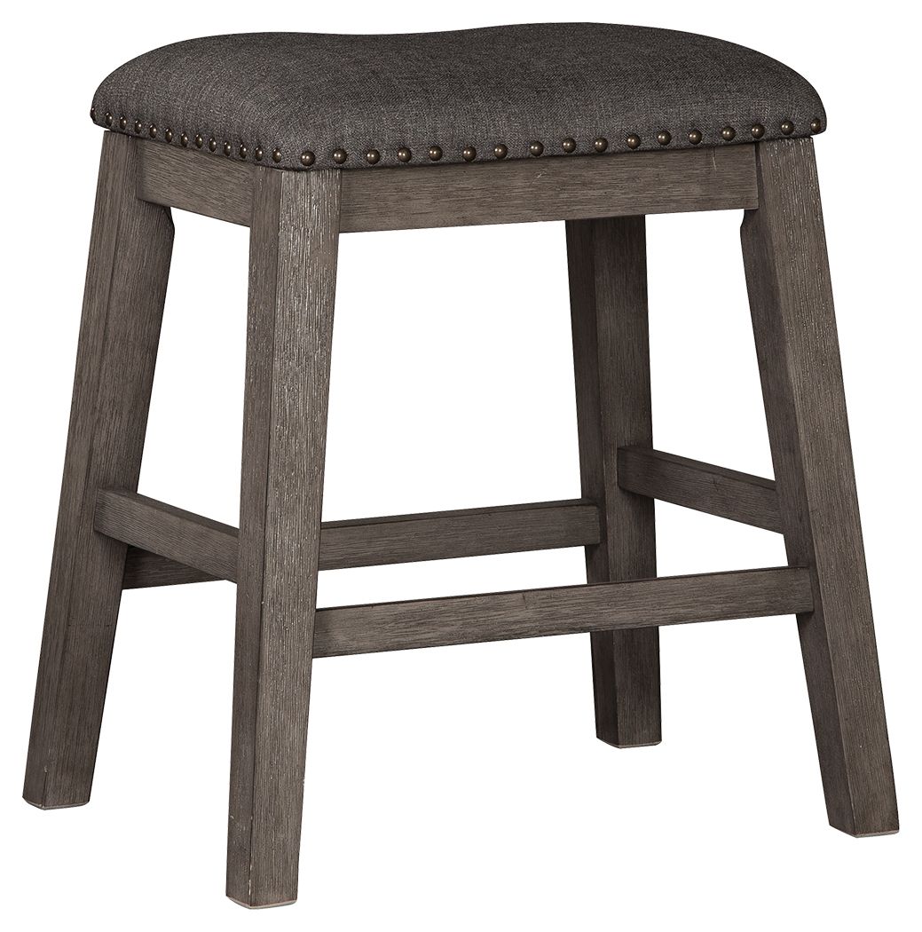 Caitbrook - Gray - Upholstered Stool (Set of 2) - Urban Living Furniture (Los Angeles, CA)