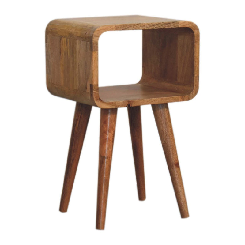 Minimalist Open Curved Nightstand