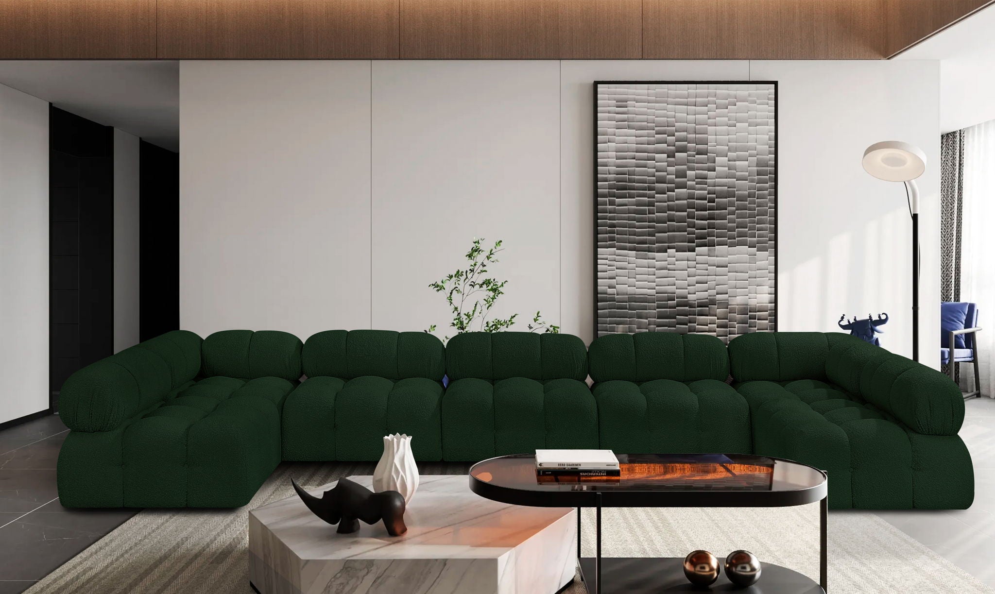 Ames - 7 Piece Boucle Fabric Modular Sectional - Urban Living Furniture (Los Angeles, CA)