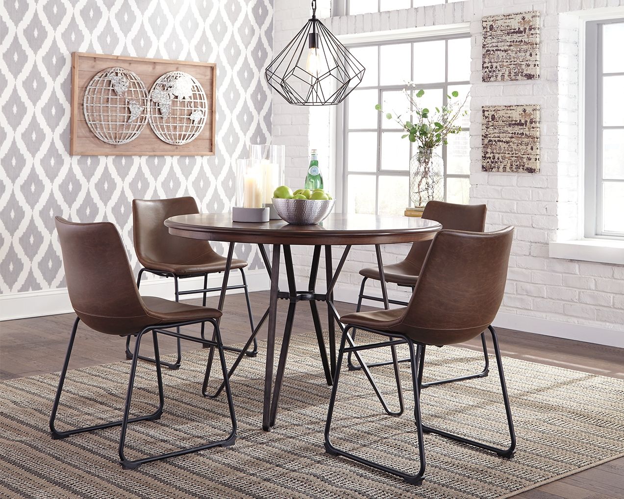 Centiar - Brown - Round Dining Room Table - Urban Living Furniture (Los Angeles, CA)