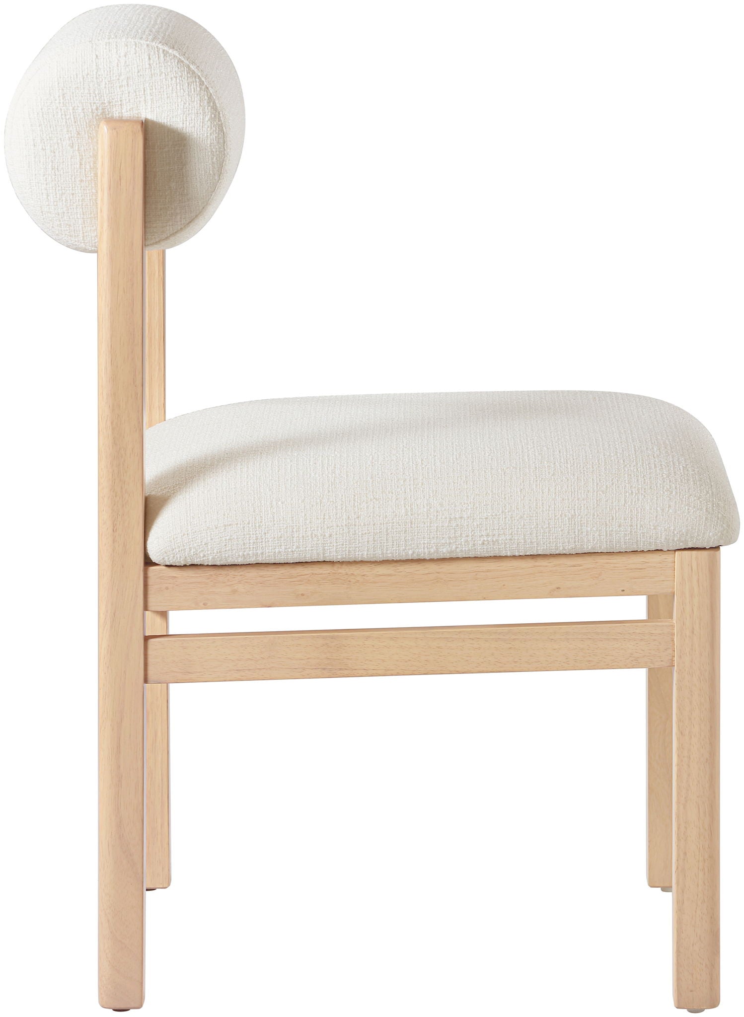 Roundhill - Fabric Dining Chair (Set of 2) - Natural Frame - Urban Living Furniture (Los Angeles, CA)
