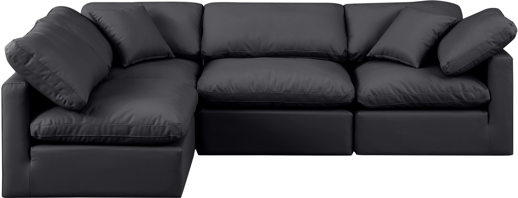 Indulge - Faux Leather 4 Piece Modular Sectional - Urban Living Furniture (Los Angeles, CA)