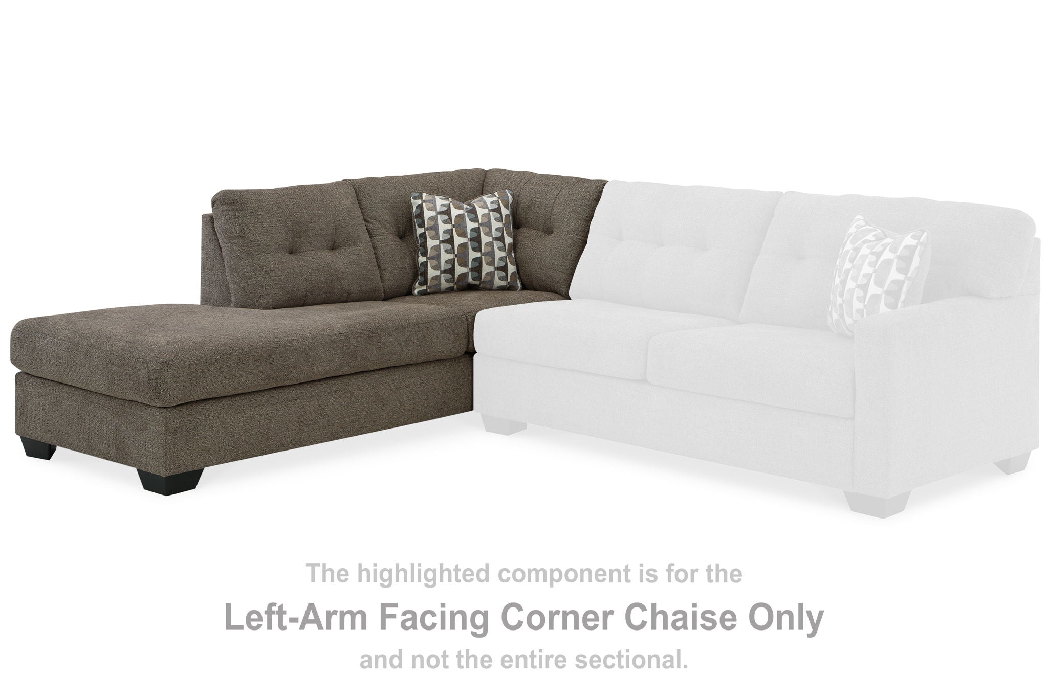 Mahoney - Chocolate - Laf Corner Chaise - Urban Living Furniture (Los Angeles, CA)