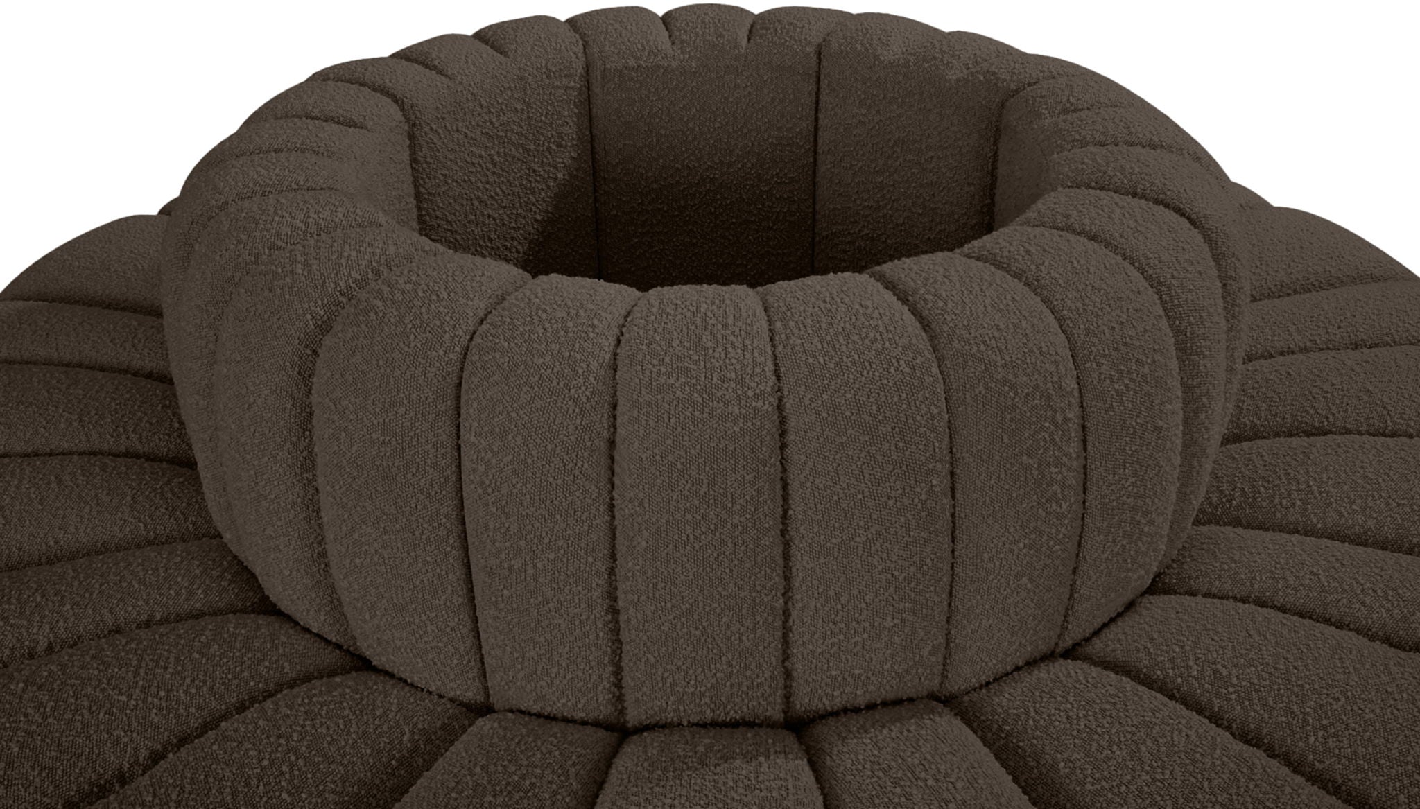 Arc - Boucle Fabric 8 Piece Round Modular Sofa