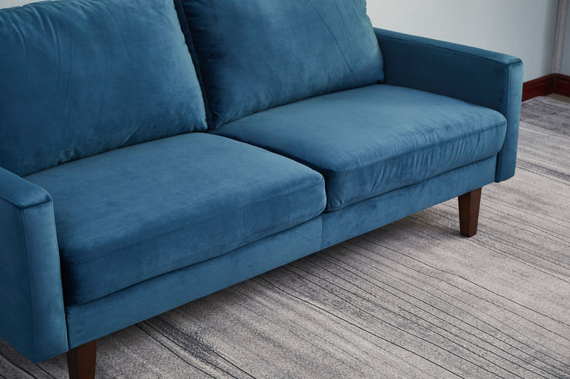 Luxurious Comfort Stationary Loveseat - Space Blue