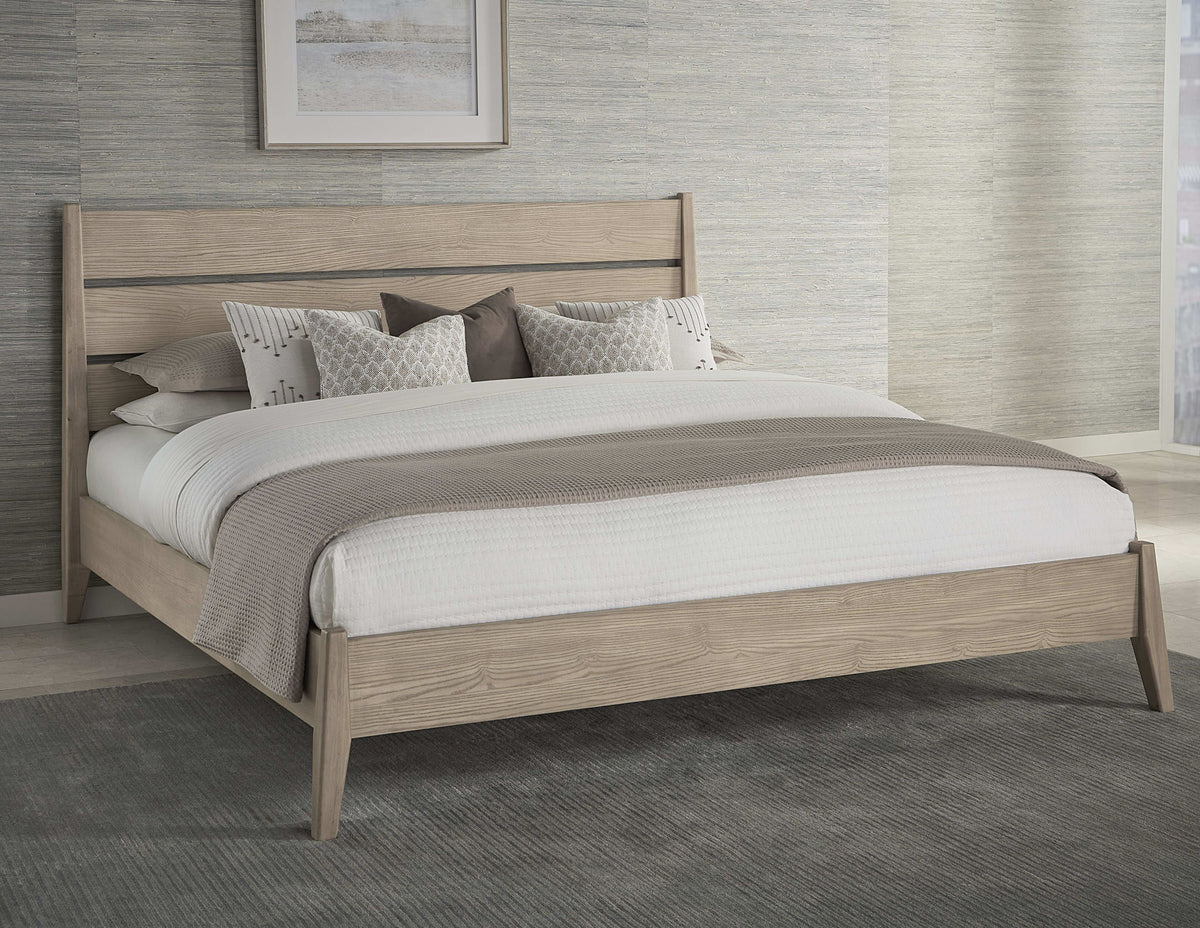 Sumire - Slatted Ash Wood Platform Bed
