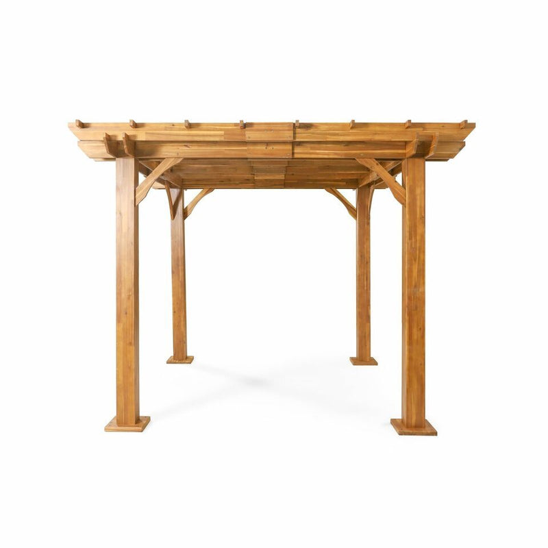 Brady - 10 X 10 Ft. Square Pergola - Teak