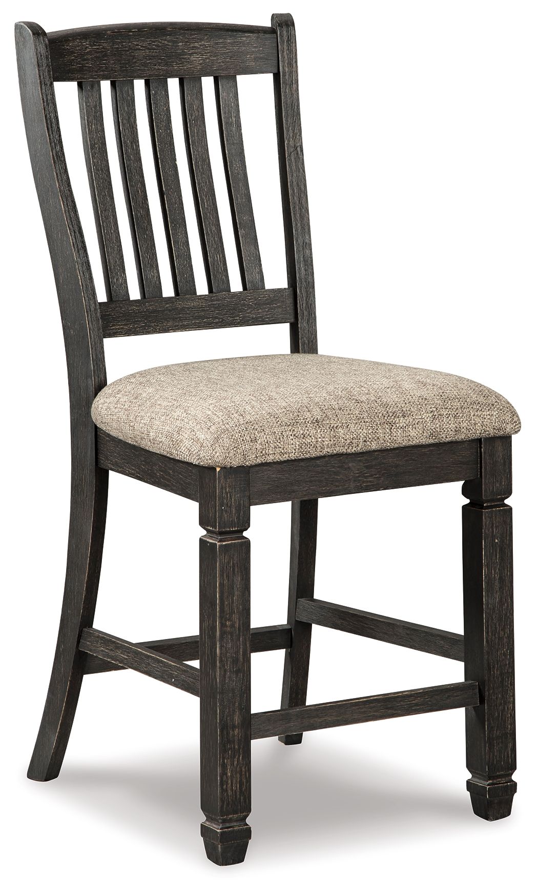 Tyler Creek - Black / Grayish Brown - Upholstered Barstool (Set of 2) - Urban Living Furniture (Los Angeles, CA)
