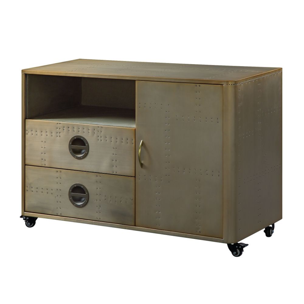 Jennavieve - Cabinet - Gold Aluminum - Urban Living Furniture (Los Angeles, CA)