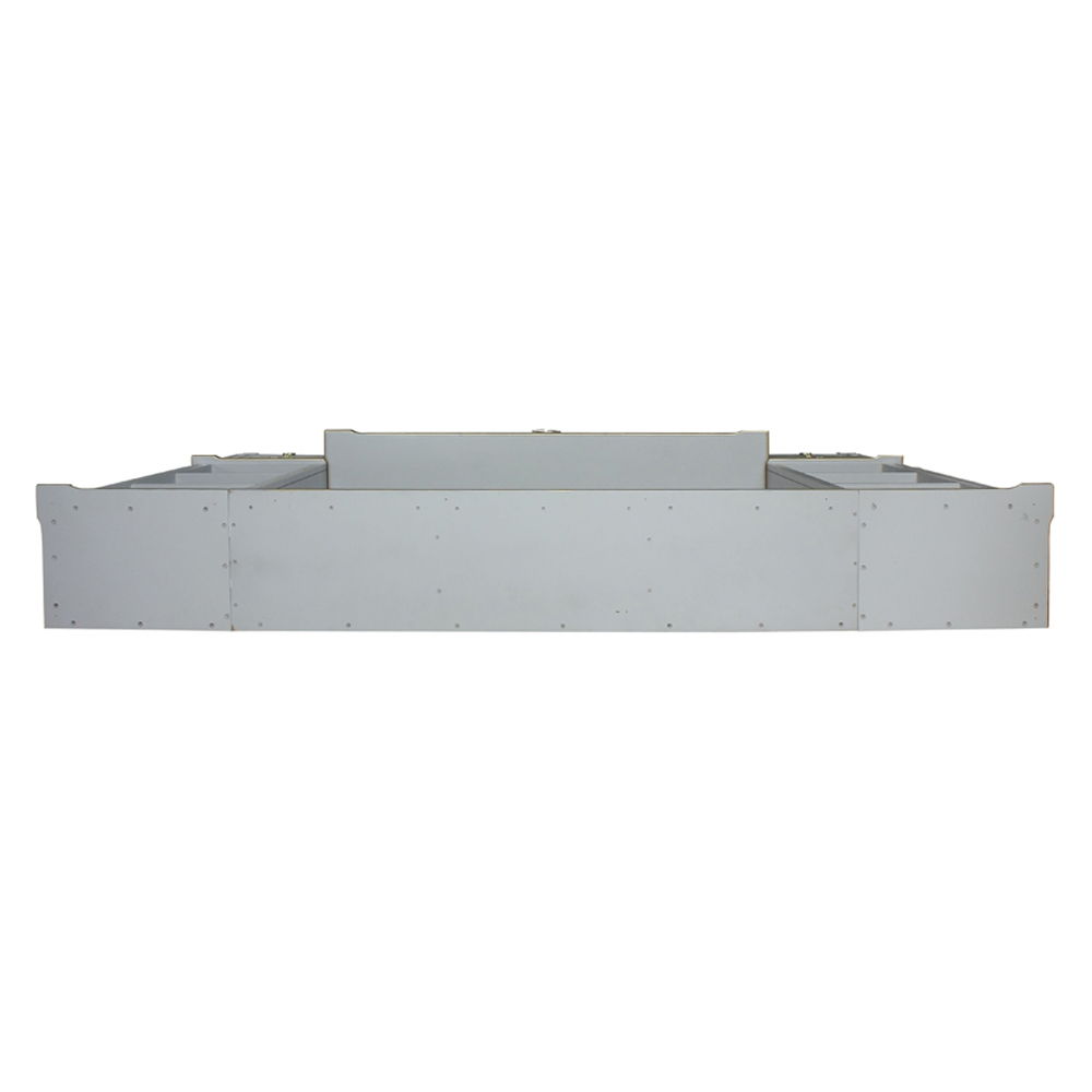 House Marchese - Entertainment Center - Gold Trim & Pearl Gray - Urban Living Furniture (Los Angeles, CA)