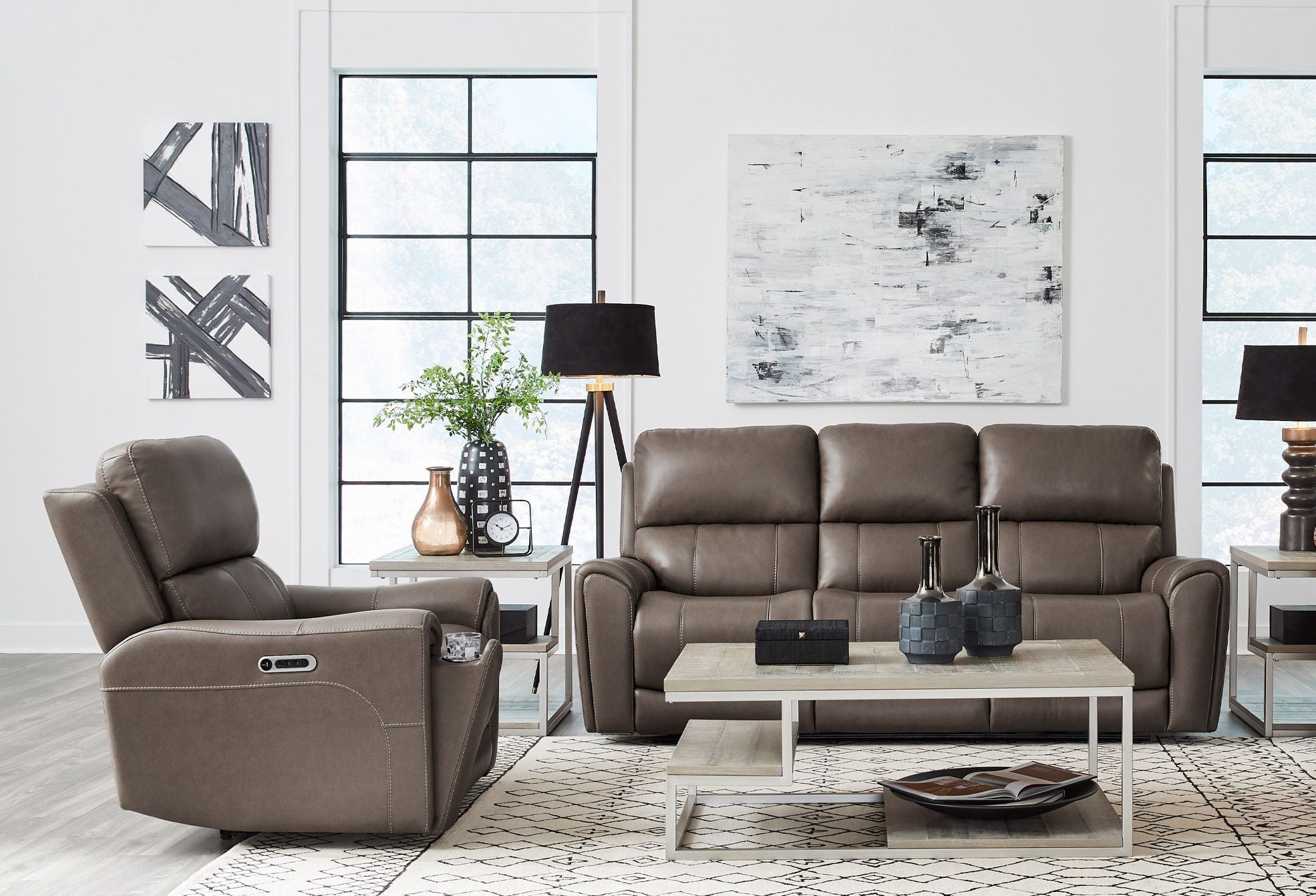 Hancock - Zero Gravity Power Reclining Sofa Set