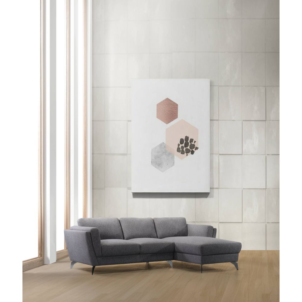 Beckett - Sectional Sofa - Gray Fabric - Urban Living Furniture (Los Angeles, CA)