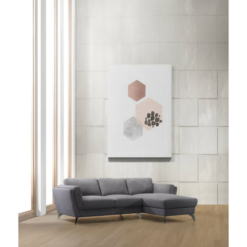 Beckett - Sectional Sofa - Gray Fabric - Urban Living Furniture (Los Angeles, CA)