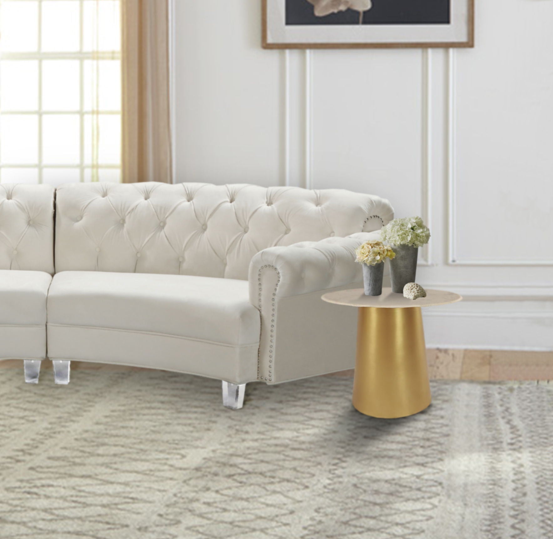 Sorrento - End Table - Gold - Metal - Urban Living Furniture (Los Angeles, CA)