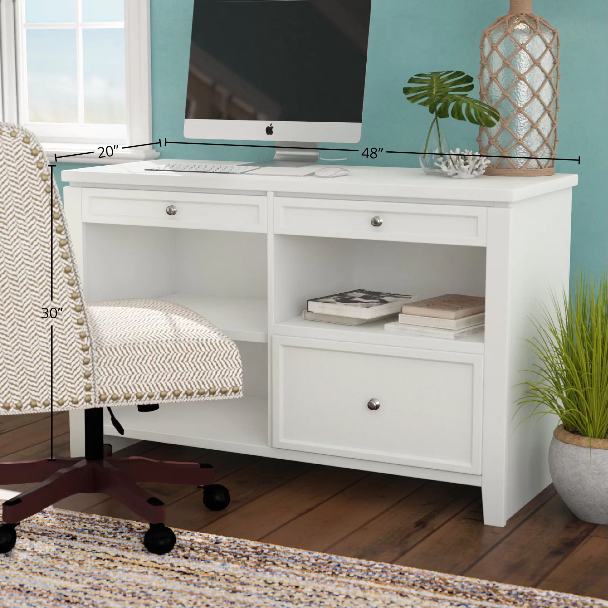 Boca - Credenza - Cottage White - Urban Living Furniture (Los Angeles, CA)