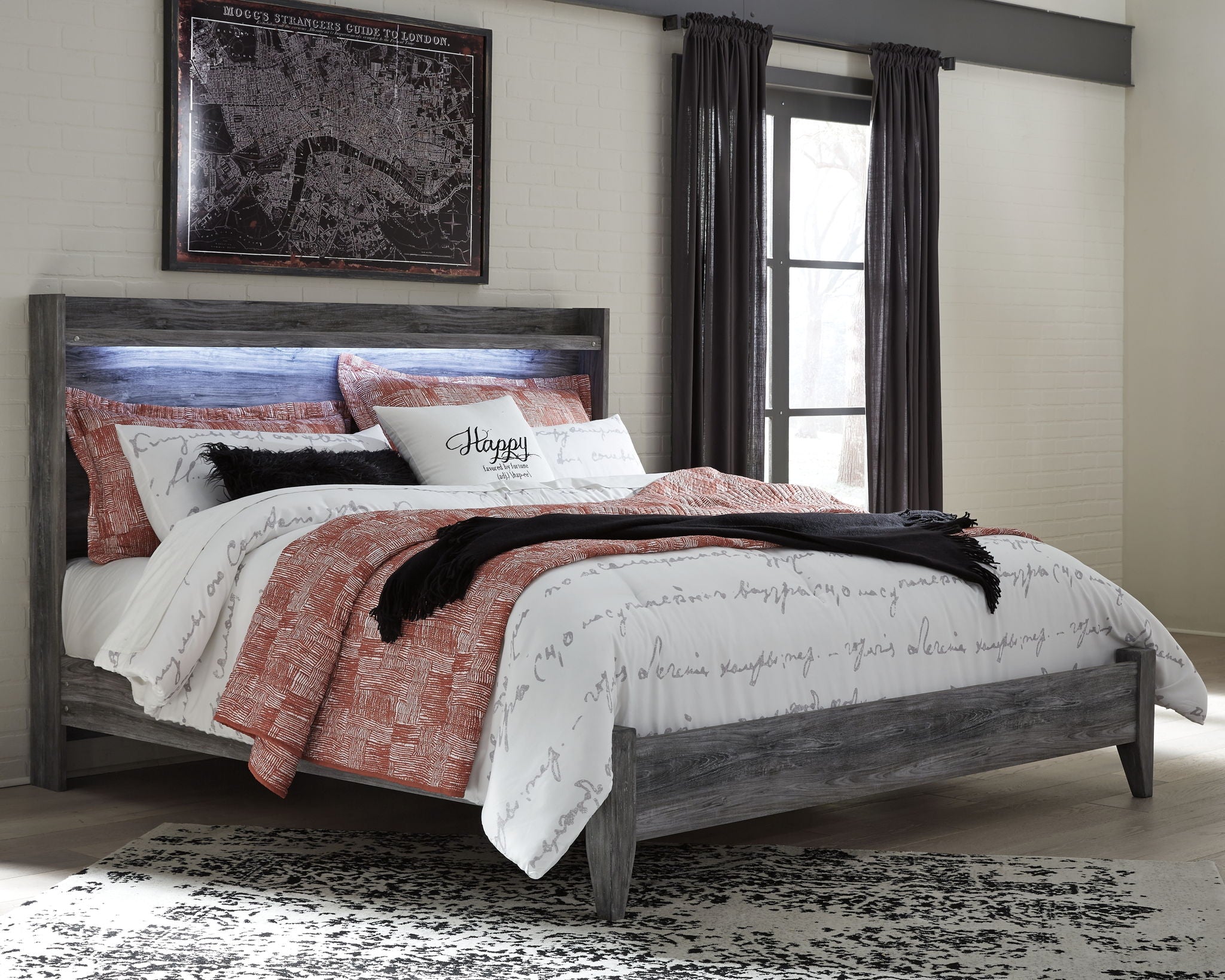 Baystorm - LED Panel Bed - Urban Living Furniture (Los Angeles, CA)