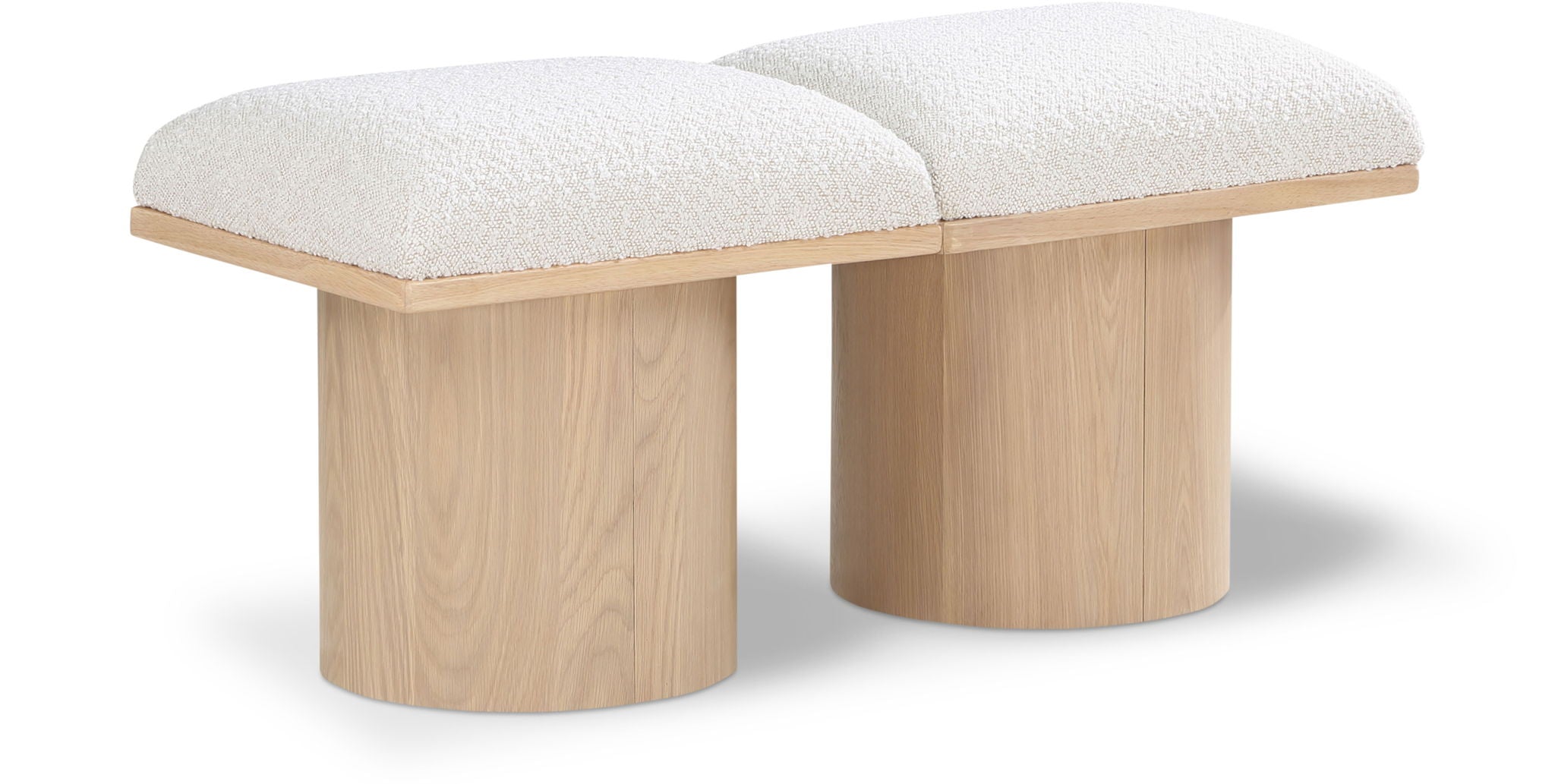Pavilion - 2 Piece Modular Bench With Natural Base - Urban Living Furniture (Los Angeles, CA)
