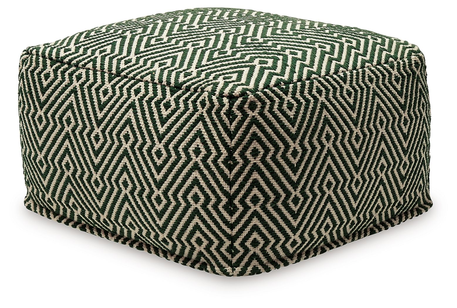 Abacy - Green / Ivory - Pouf - Urban Living Furniture (Los Angeles, CA)