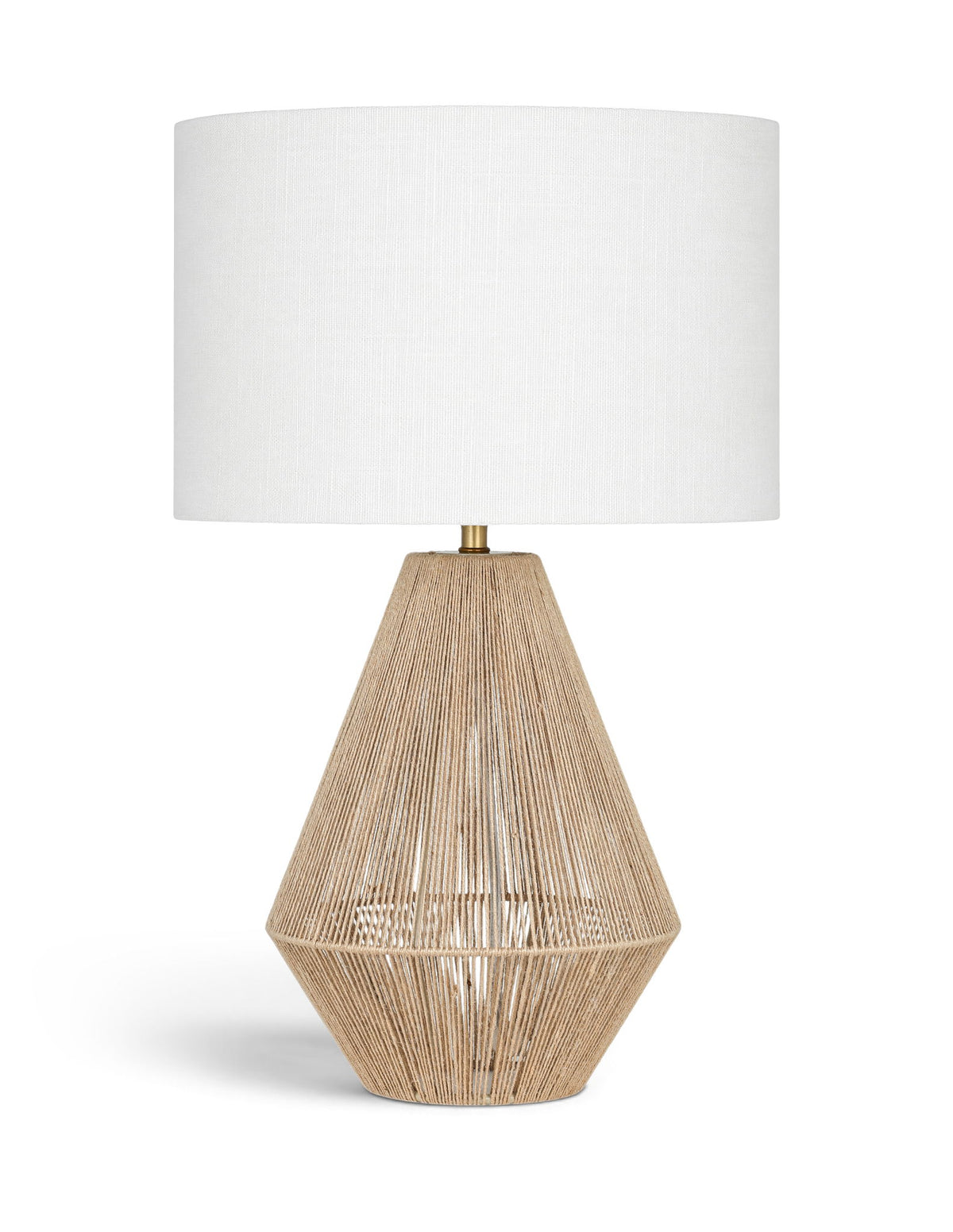 Soraya - Jute And Cotton Table Lamp - Beige