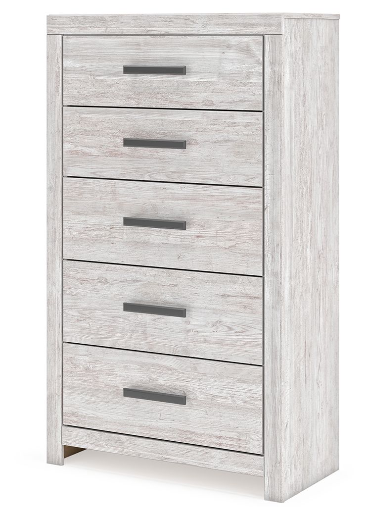 Cayboni - Whitewash - Five Drawer Chest - Urban Living Furniture (Los Angeles, CA)