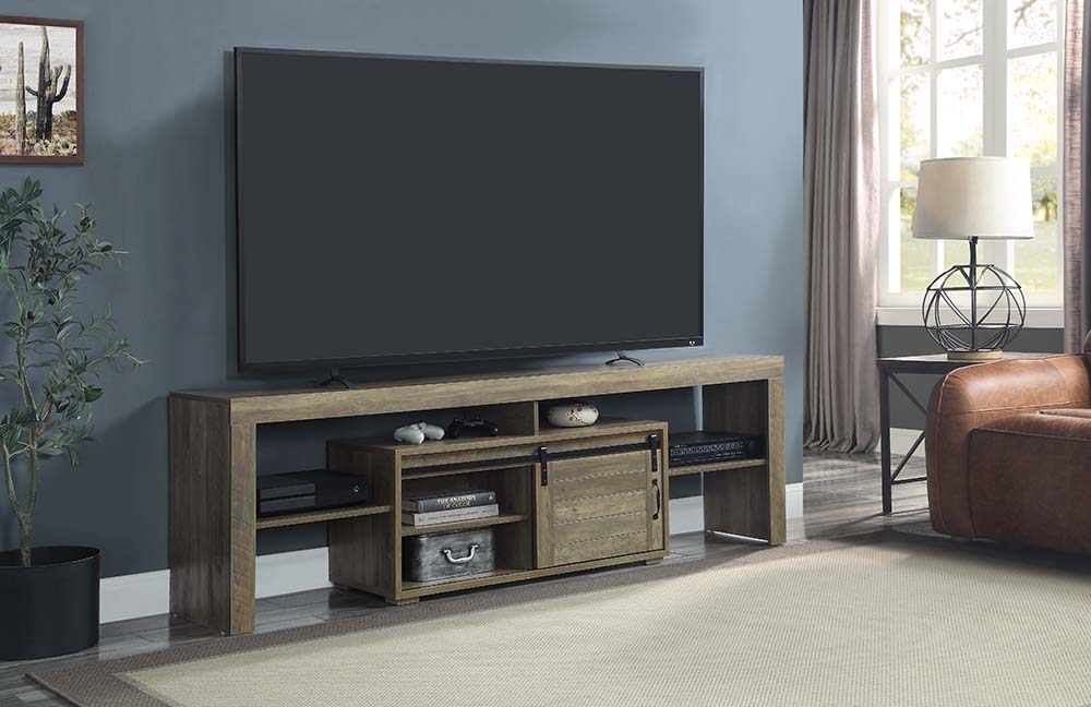 Wasim - TV Stand - Rustic Oak Finish - Urban Living Furniture (Los Angeles, CA)
