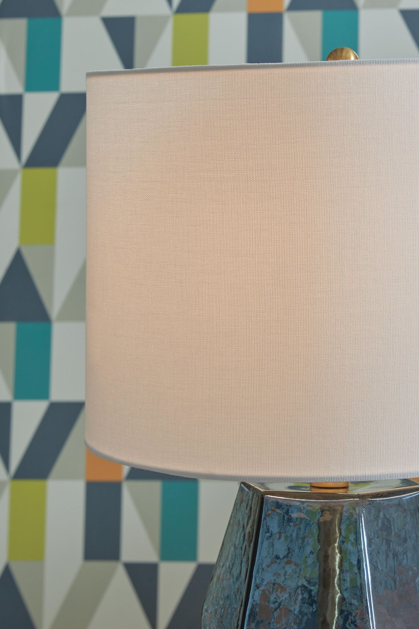 Tallow - Glass Table Lamp - Blue - Urban Living Furniture (Los Angeles, CA)