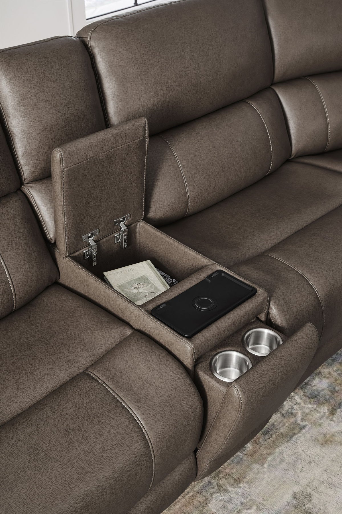 Hancock - Zero Gravity Power Reclining Sectional With Power Adjustable Headrests