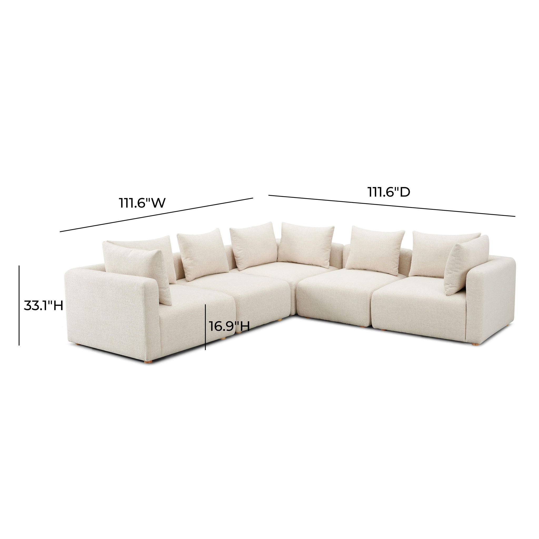 Hangover - 5-Piece Modular L-Sectional - Urban Living Furniture (Los Angeles, CA)