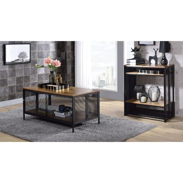Winam - Coffee Table - Antique Oak & Black - Urban Living Furniture (Los Angeles, CA)