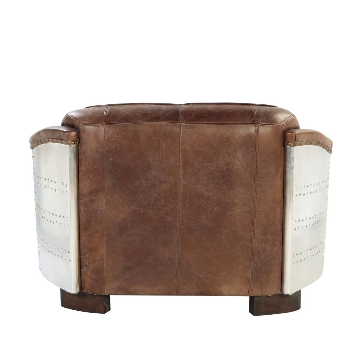 Brancaster - Loveseat - Retro Brown Top Grain Leather & Aluminum - Urban Living Furniture (Los Angeles, CA)