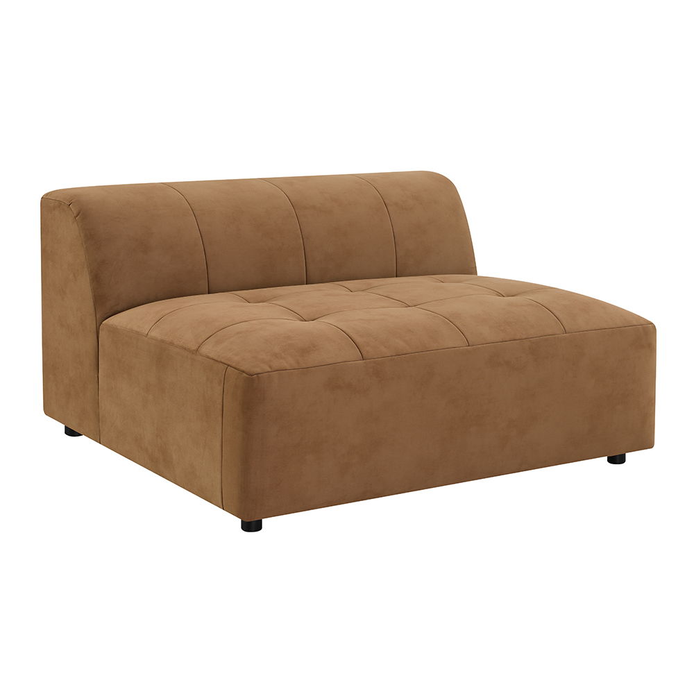 Zoey - Modular - Armless Chair - Chocolate Suede - Urban Living Furniture (Los Angeles, CA)